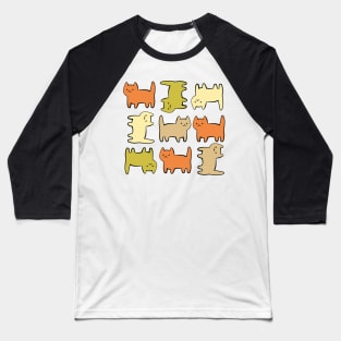 Cute cartoon cats Baseball T-Shirt